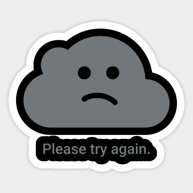 Try Again Cloud Sticker by nevens